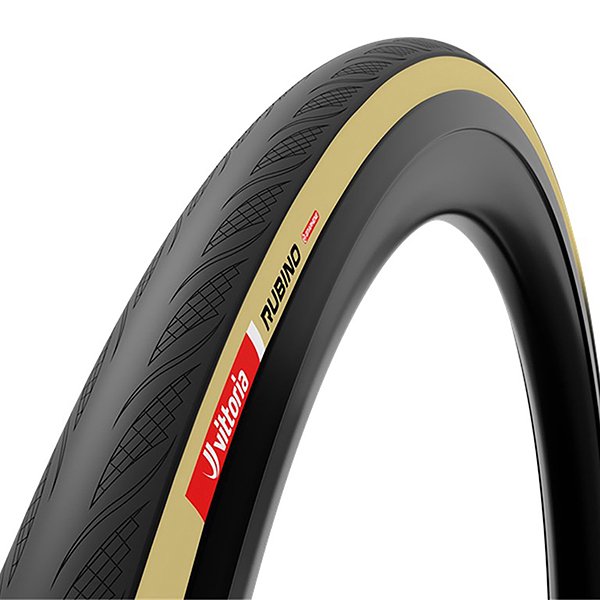 Vittoria Pneu route Rubino V beige TAN / ZWART