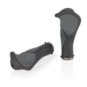 Xlc HANDVAT ERGO 135/92MM CF ZW/GRY STEL GRS22 Zwart/Grijs