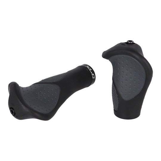 Xlc HANDVAT ERGO 135/92MM CF ZW/GRY STEL GRS22 Zwart/Grijs