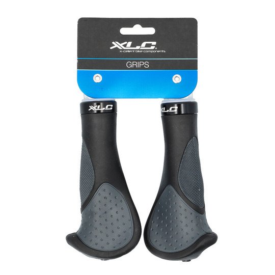 Xlc HANDVAT ERGO 135MM CF ZW/GRY STEL GRS22 Zwart/Grijs