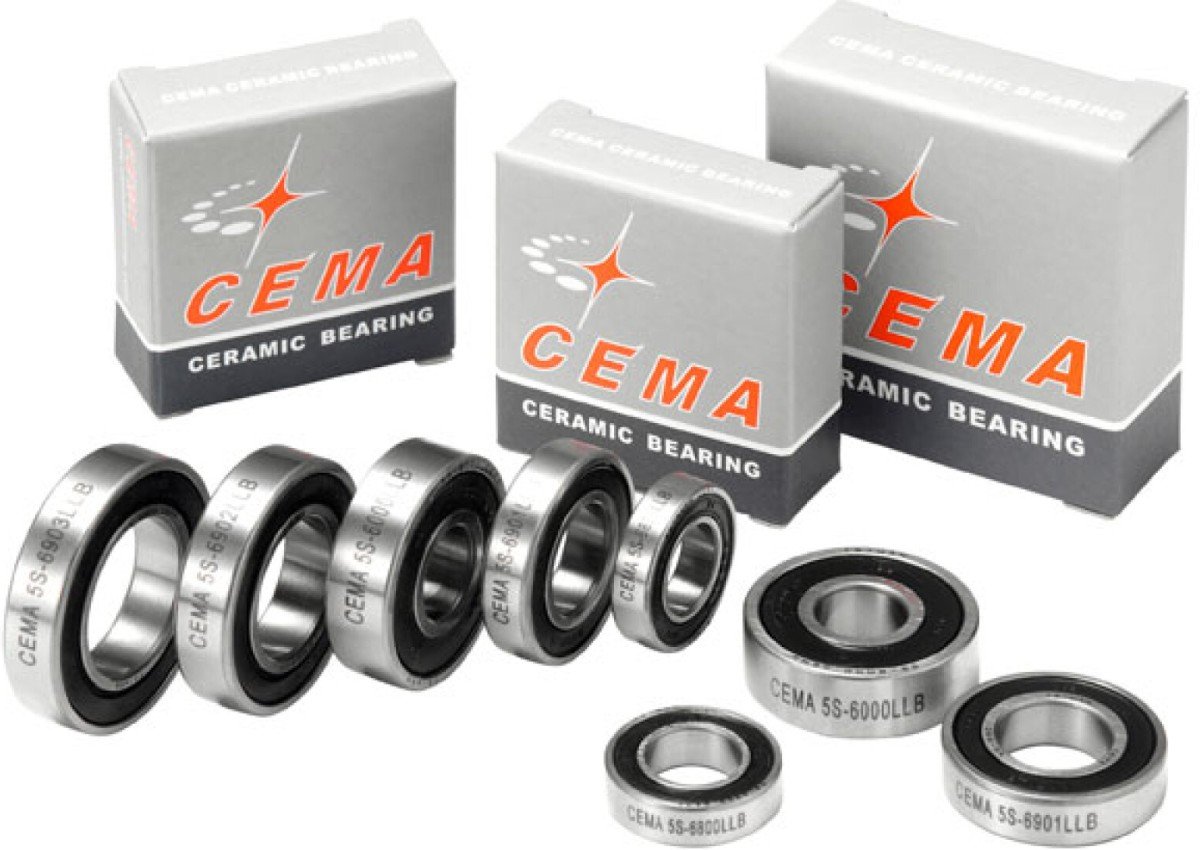 Cema Kogellager 6002 - 15 x 32 x 9 - Staal Black-silver