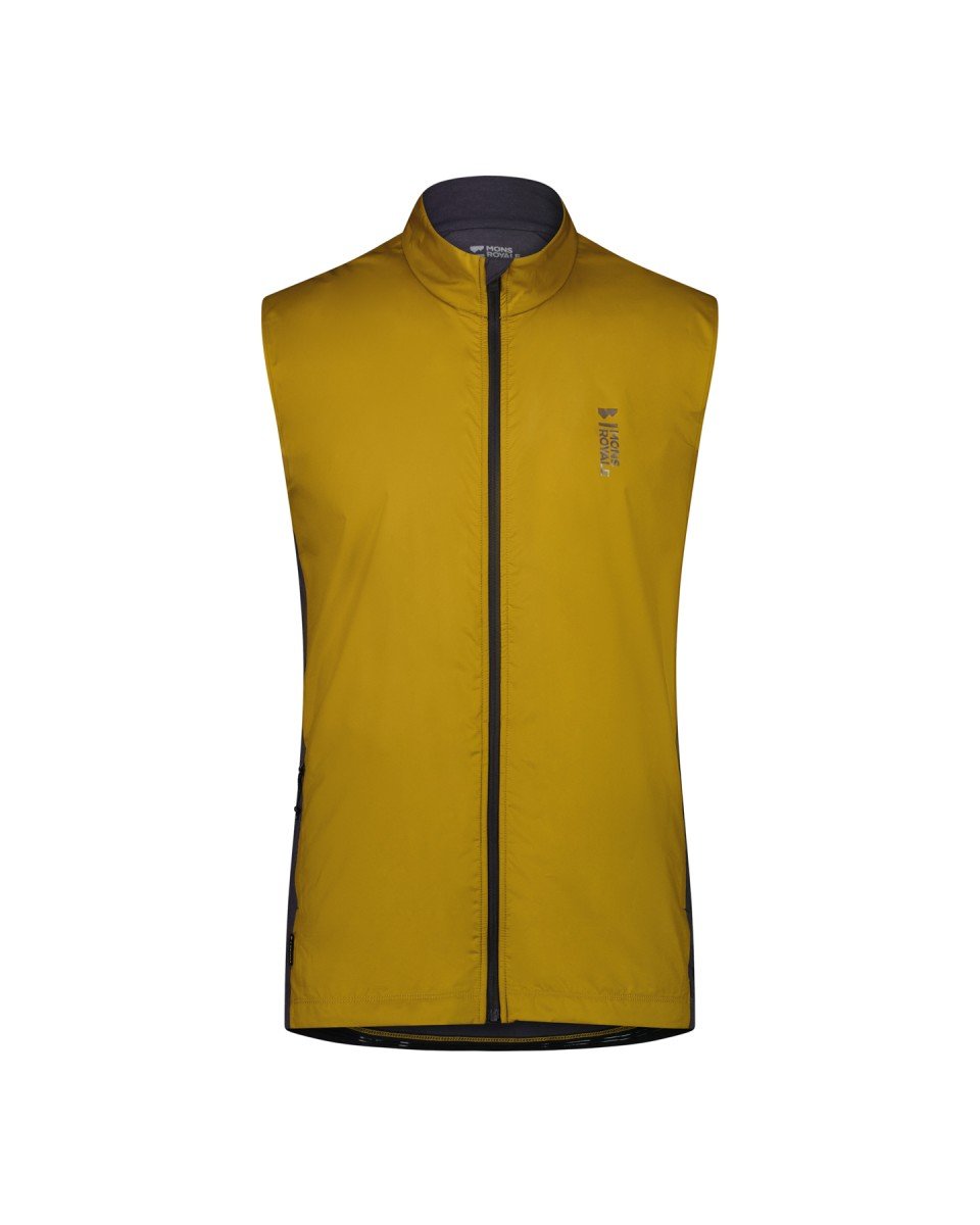 Mons Royale Redwood Merino Air-Con Wind Vest Shale / Cumin